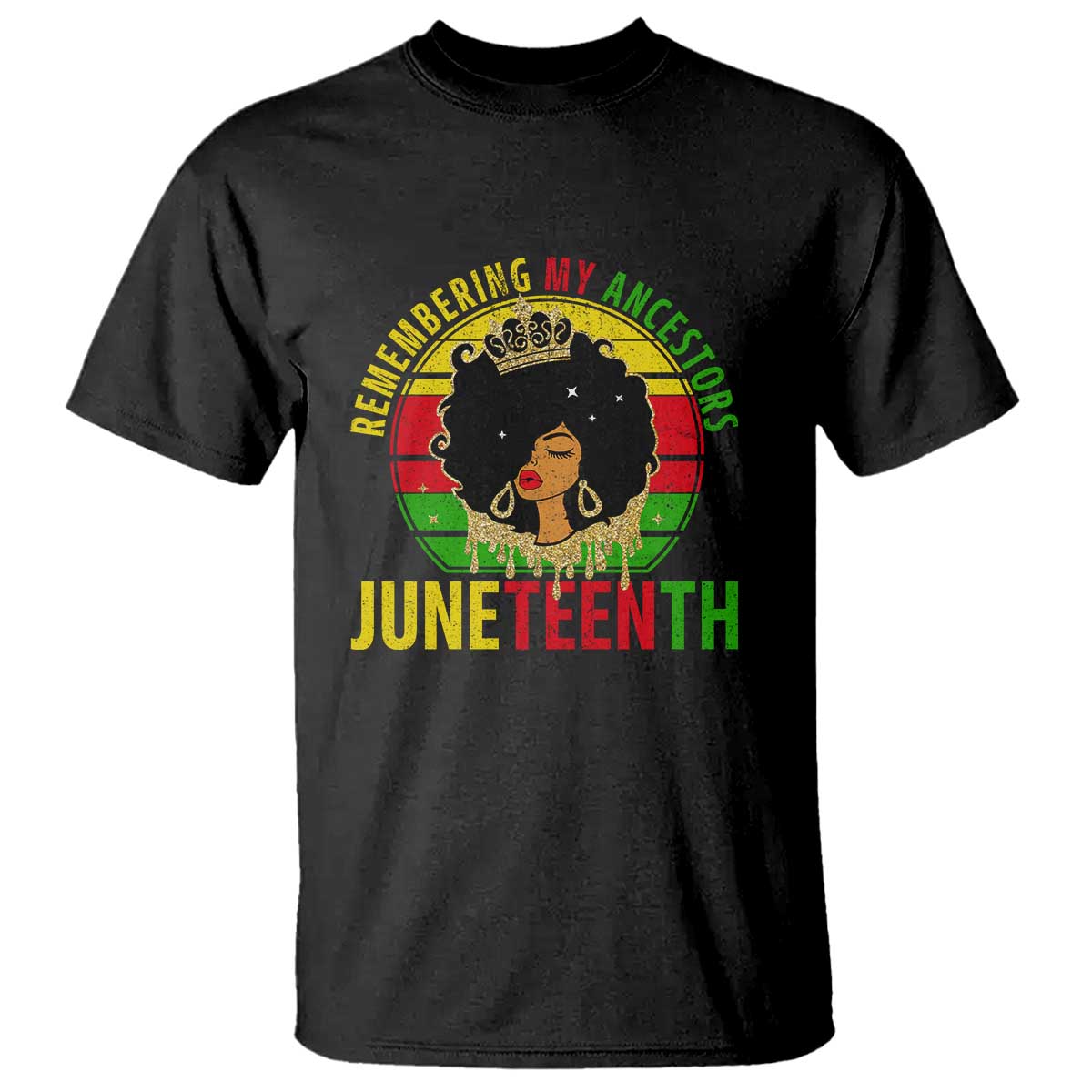 Vintage Juneteenth T Shirt Remembering My Ancestors