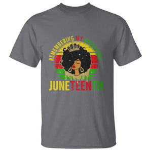 Vintage Juneteenth T Shirt Remembering My Ancestors