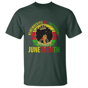 Vintage Juneteenth T Shirt Remembering My Ancestors