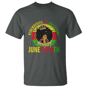 Vintage Juneteenth T Shirt Remembering My Ancestors