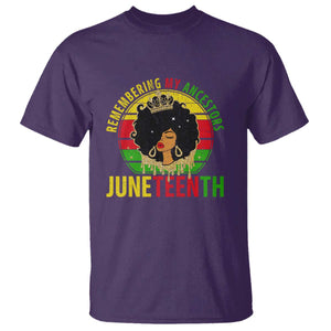 Vintage Juneteenth T Shirt Remembering My Ancestors