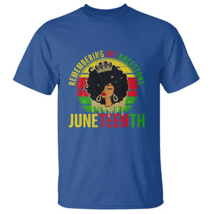 Vintage Juneteenth T Shirt Remembering My Ancestors