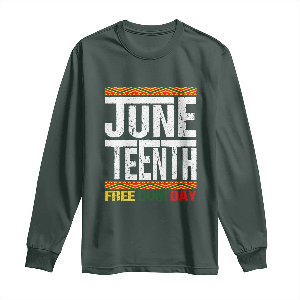 Juneteenth Freedom Day Long Sleeve Shirt Since 1865 Black History Month