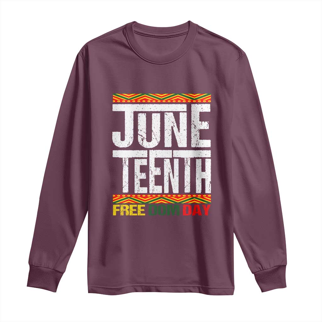 Juneteenth Freedom Day Long Sleeve Shirt Since 1865 Black History Month