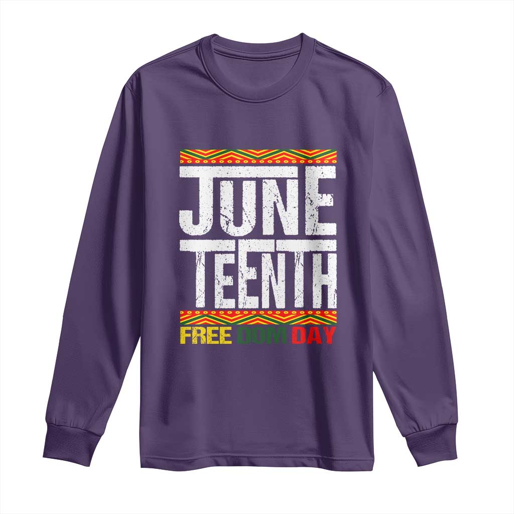 Juneteenth Freedom Day Long Sleeve Shirt Since 1865 Black History Month