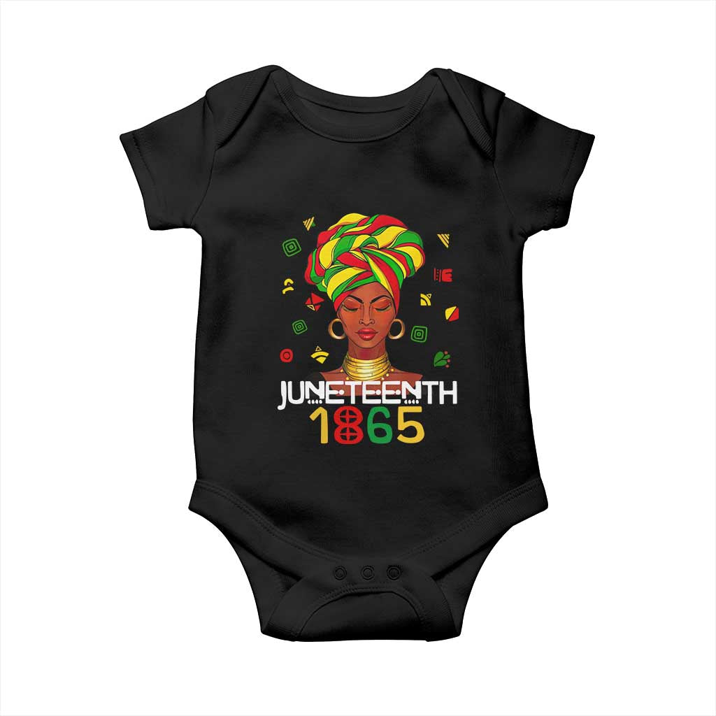 Melanin Queen Baby Onesie 1865 Juneteenth Celebrate African American Freedom Day