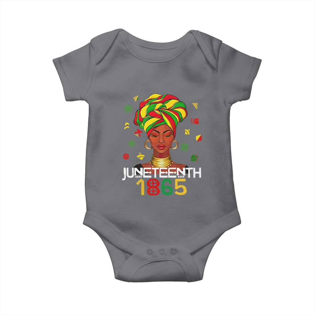 Melanin Queen Baby Onesie 1865 Juneteenth Celebrate African American Freedom Day