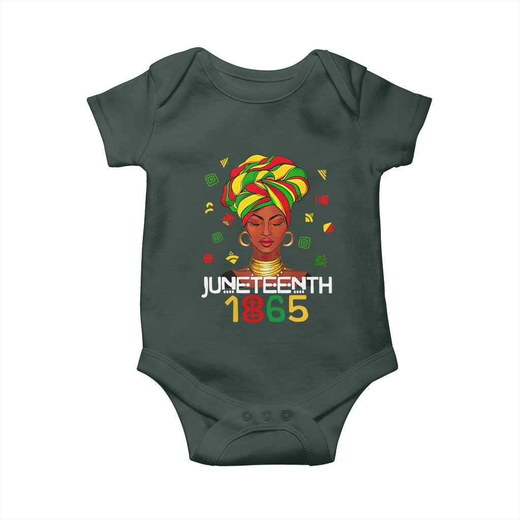 Melanin Queen Baby Onesie 1865 Juneteenth Celebrate African American Freedom Day