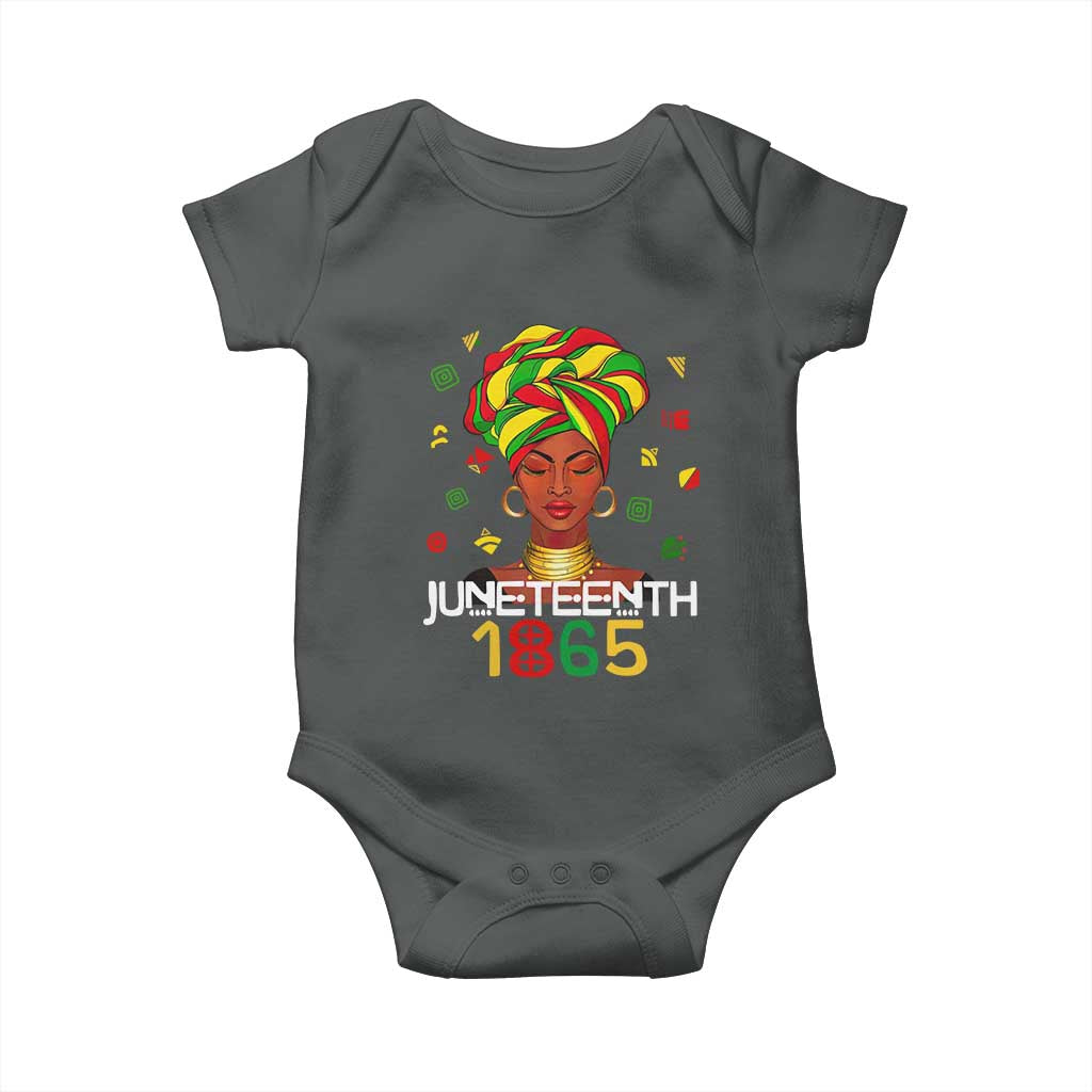 Melanin Queen Baby Onesie 1865 Juneteenth Celebrate African American Freedom Day