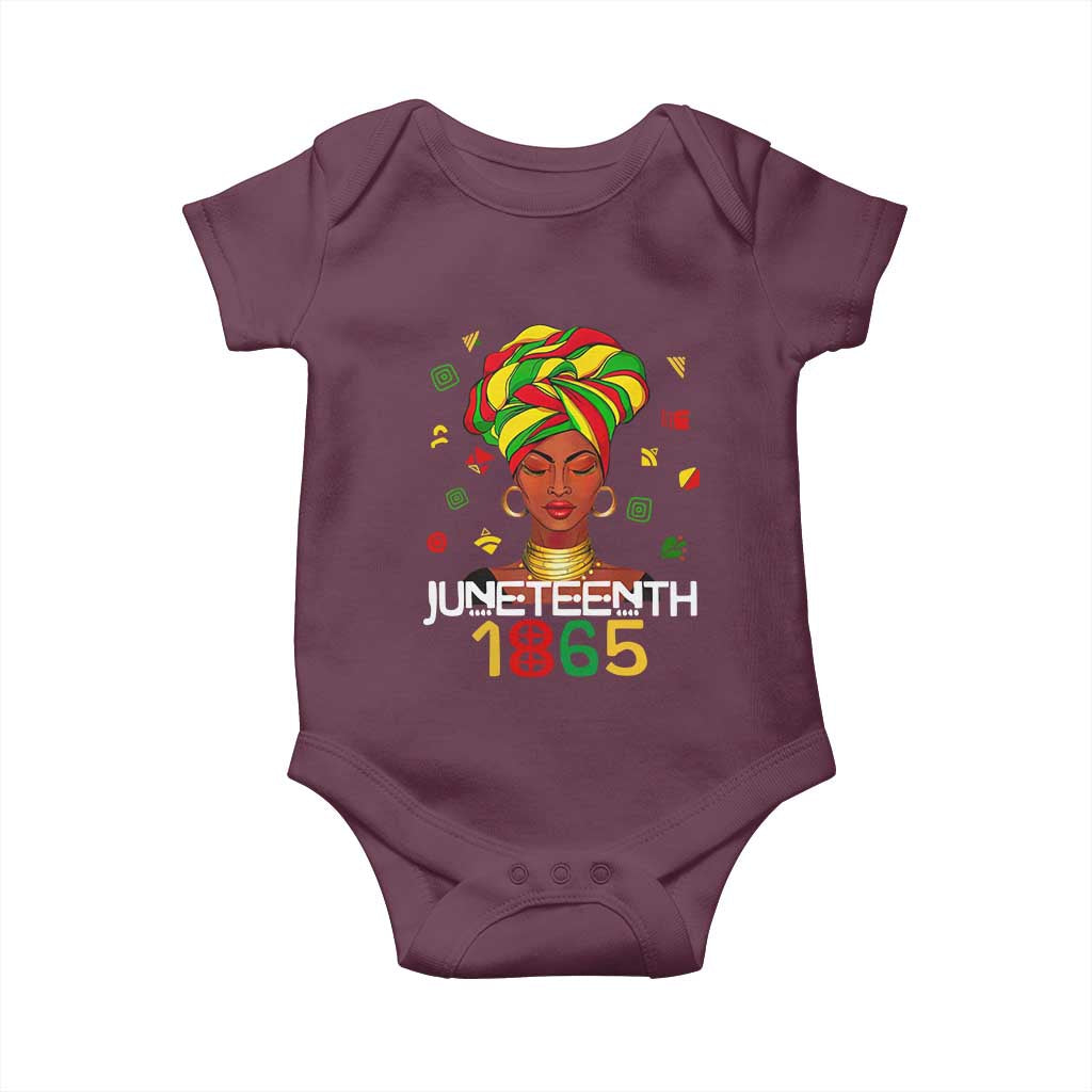 Melanin Queen Baby Onesie 1865 Juneteenth Celebrate African American Freedom Day