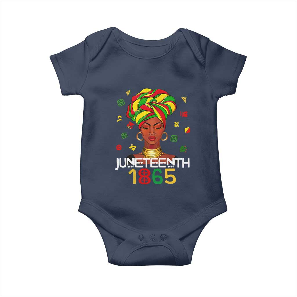 Melanin Queen Baby Onesie 1865 Juneteenth Celebrate African American Freedom Day