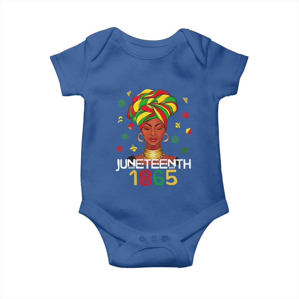 Melanin Queen Baby Onesie 1865 Juneteenth Celebrate African American Freedom Day