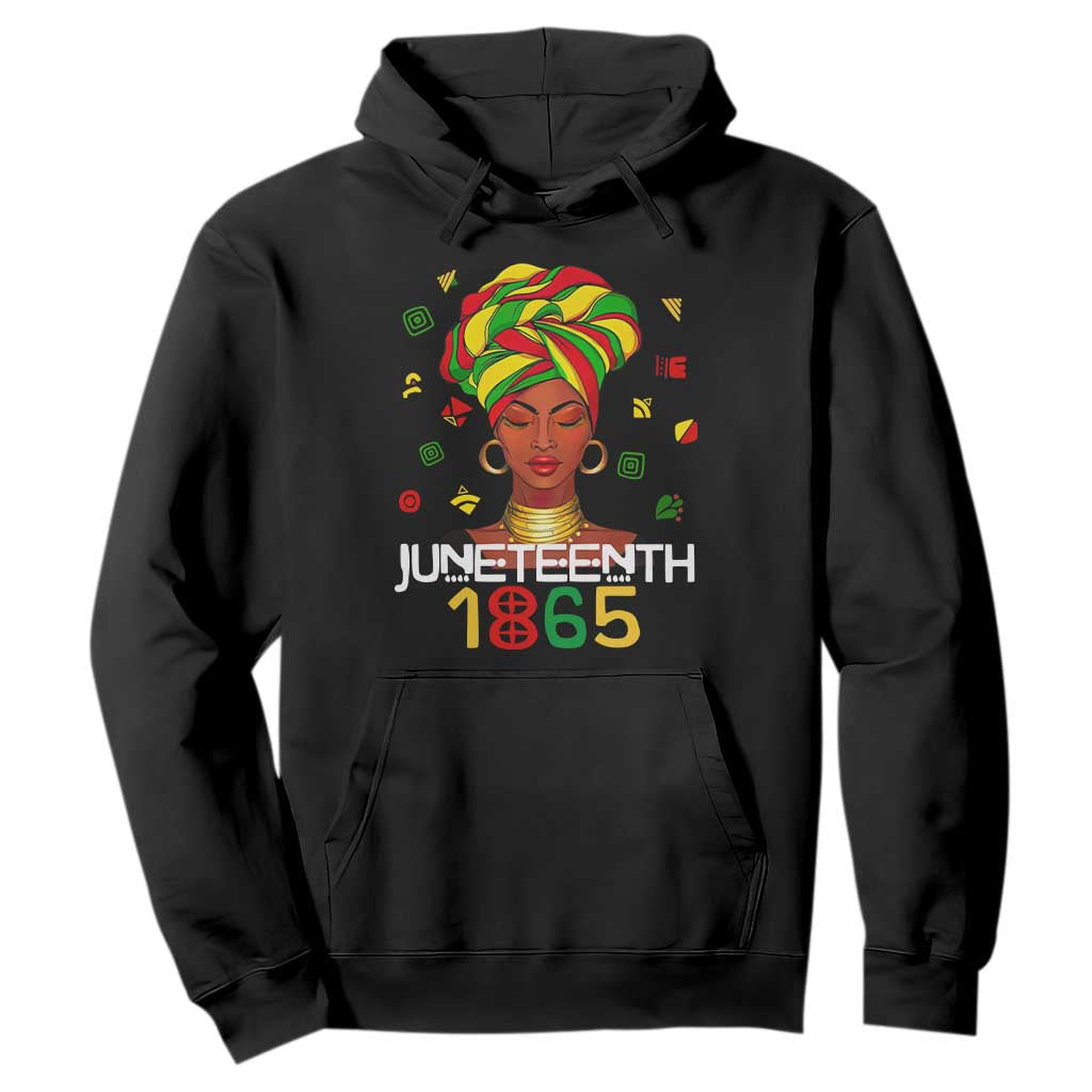 Melanin Queen Hoodie 1865 Juneteenth Celebrate African American Freedom Day