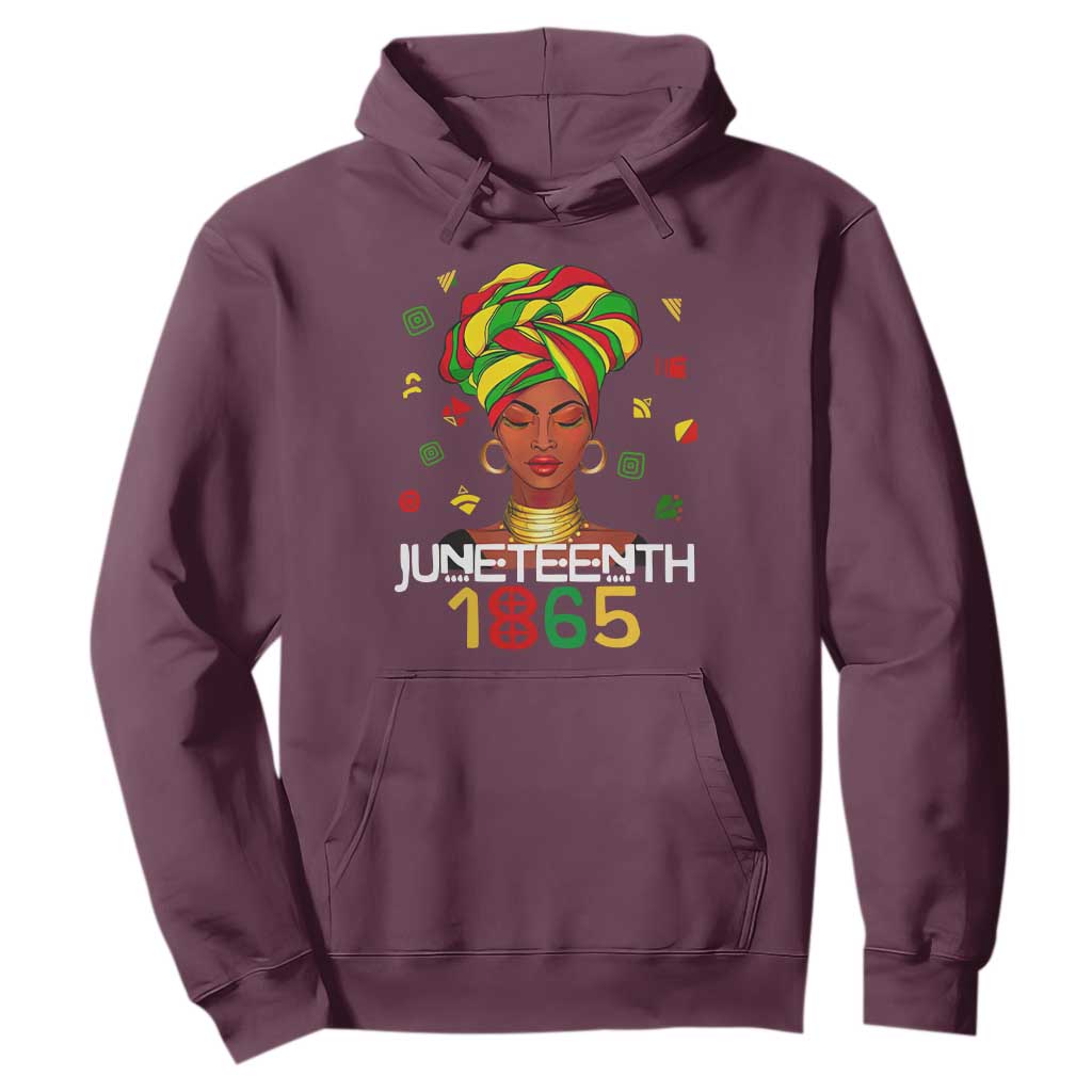 Melanin Queen Hoodie 1865 Juneteenth Celebrate African American Freedom Day