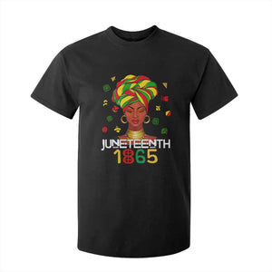 Melanin Queen T Shirt For Kid 1865 Juneteenth Celebrate African American Freedom Day
