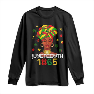 Melanin Queen Long Sleeve Shirt 1865 Juneteenth Celebrate African American Freedom Day
