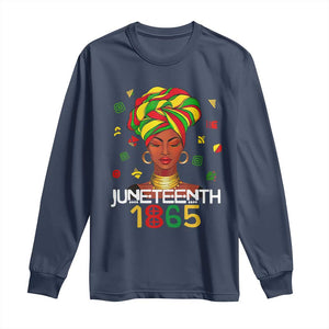 Melanin Queen Long Sleeve Shirt 1865 Juneteenth Celebrate African American Freedom Day
