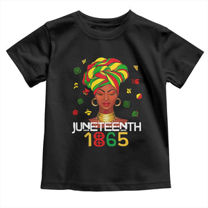 Melanin Queen Toddler T Shirt 1865 Juneteenth Celebrate African American Freedom Day