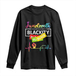 Juneteenth 1865 Long Sleeve Shirt Blackity Heartbeat