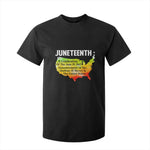 Black History T Shirt For Kid With African Map Juneteenth Celebration
