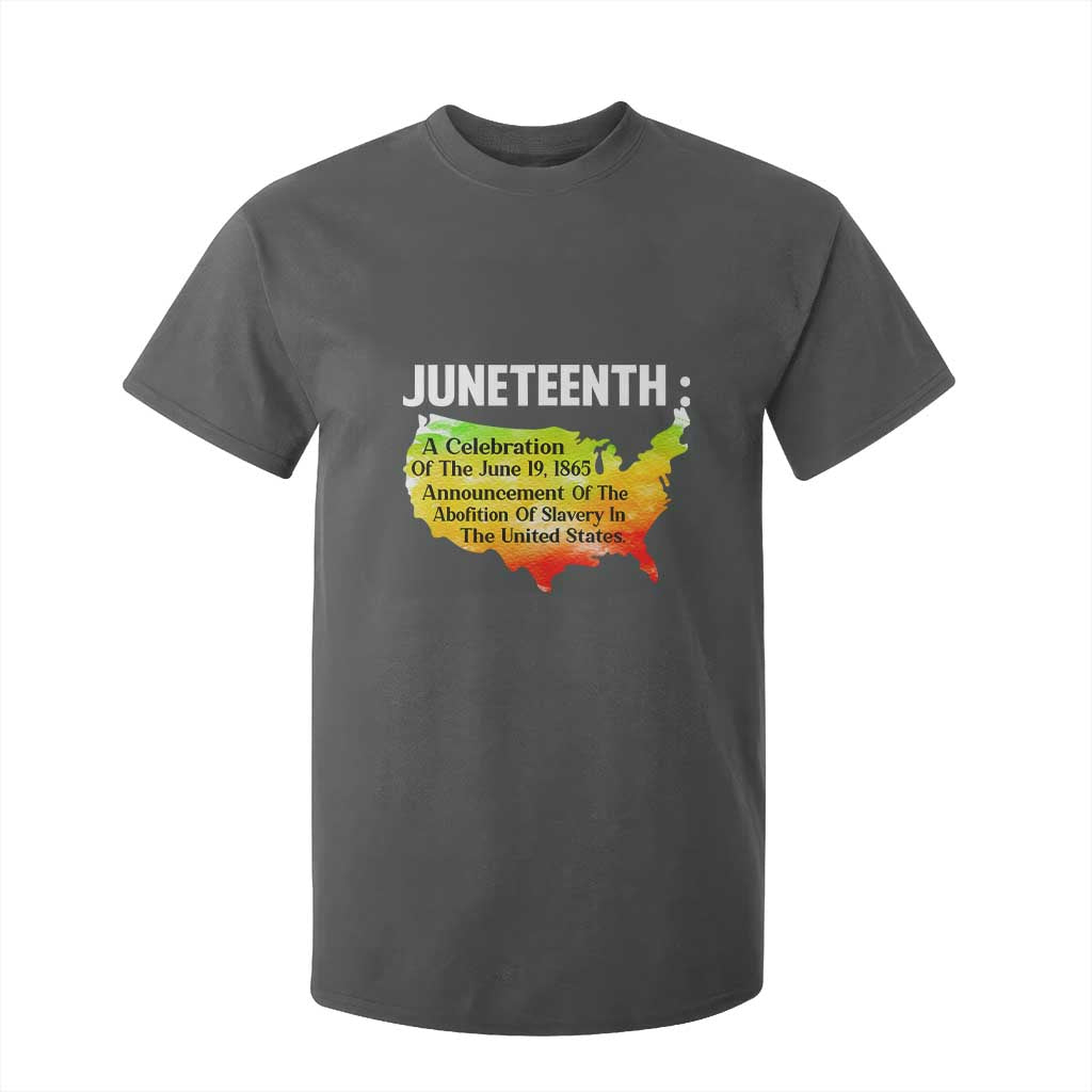 Black History T Shirt For Kid With African Map Juneteenth Celebration