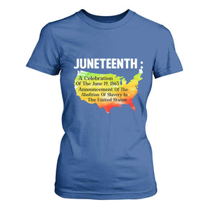 Black History T Shirt For Women With African Map Juneteenth Celebration