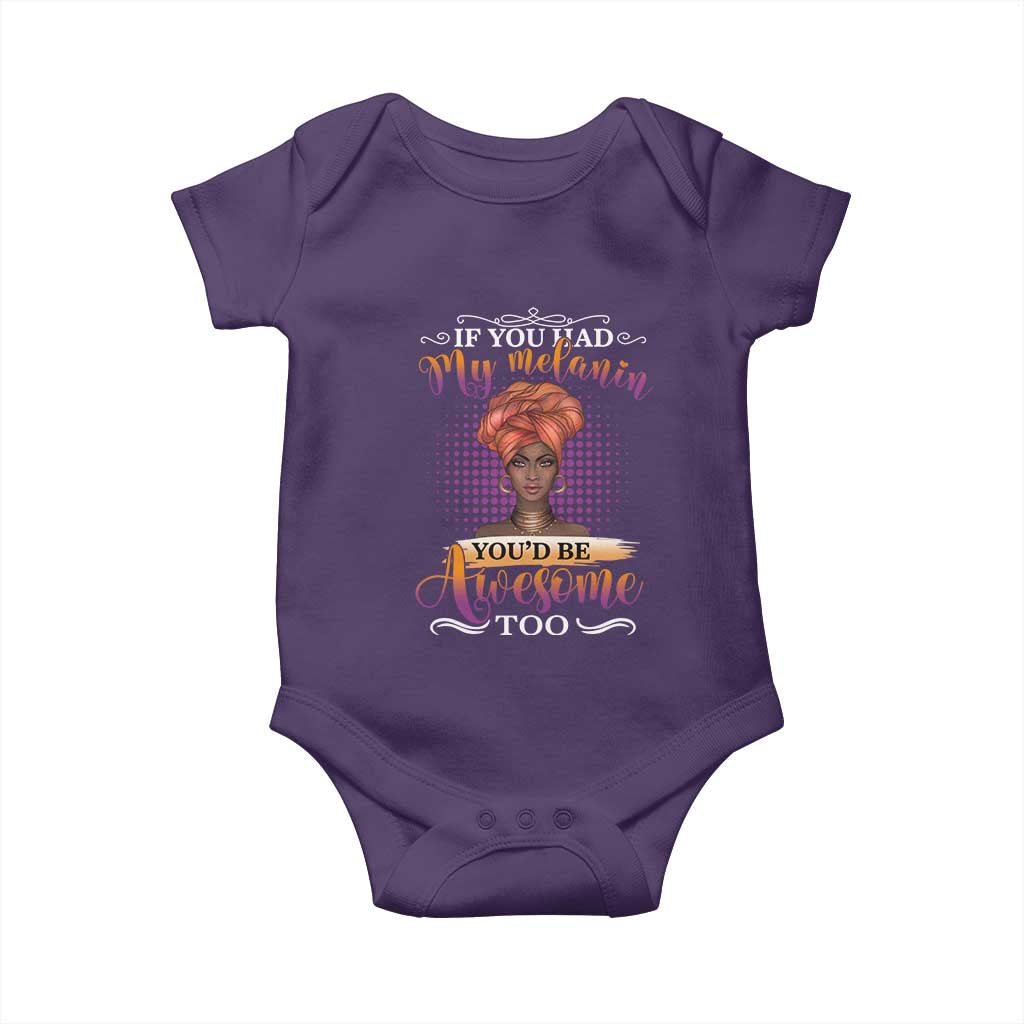 Juneteenth Pride Baby Onesie You'd Be Awesome Black History Month