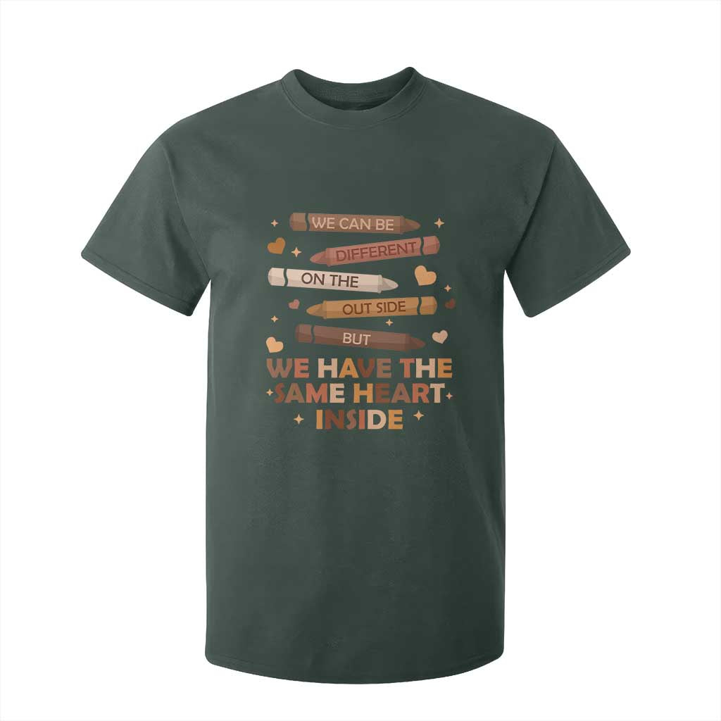 Black Pride Teaching T Shirt For Kid For Teacher We Have The Same Heart Inside BHM African American