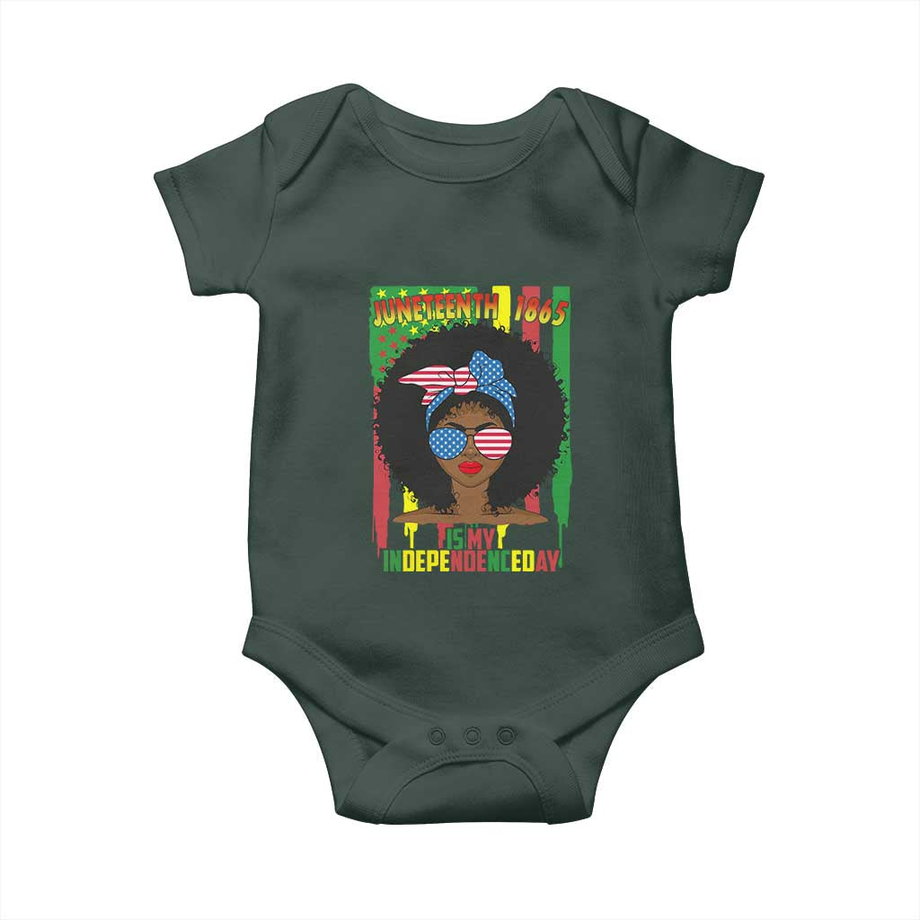 Juneteenth Is My Independence Day Baby Onesie For Black Women Not 4th Of July