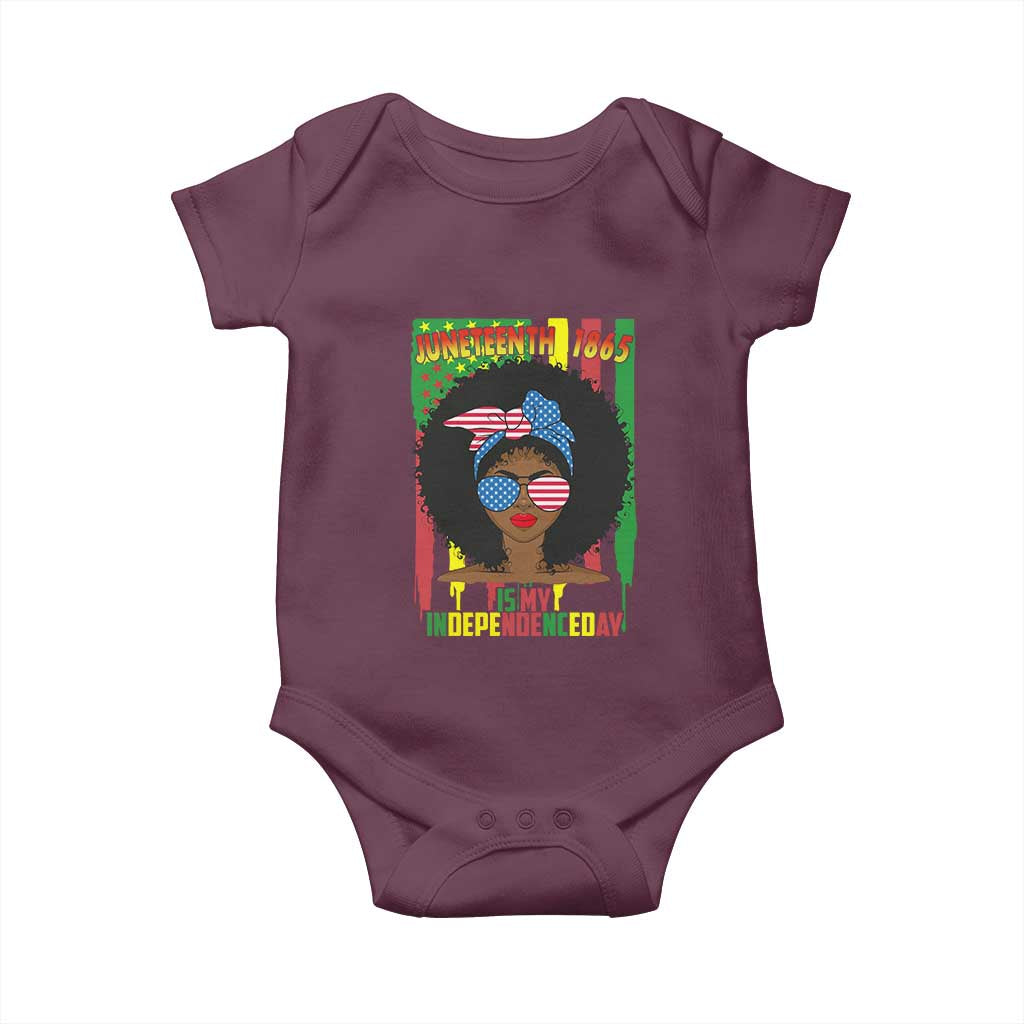 Juneteenth Is My Independence Day Baby Onesie For Black Women Not 4th Of July