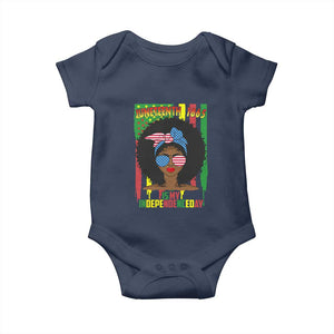 Juneteenth Is My Independence Day Baby Onesie For Black Women Not 4th Of July