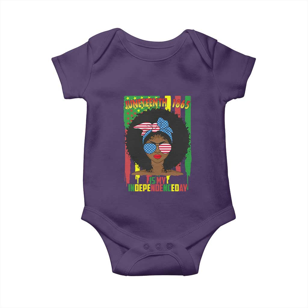 Juneteenth Is My Independence Day Baby Onesie For Black Women Not 4th Of July