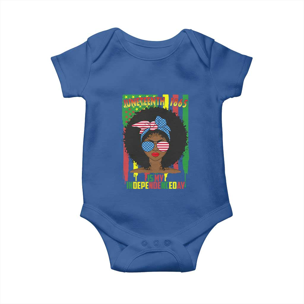 Juneteenth Is My Independence Day Baby Onesie For Black Women Not 4th Of July