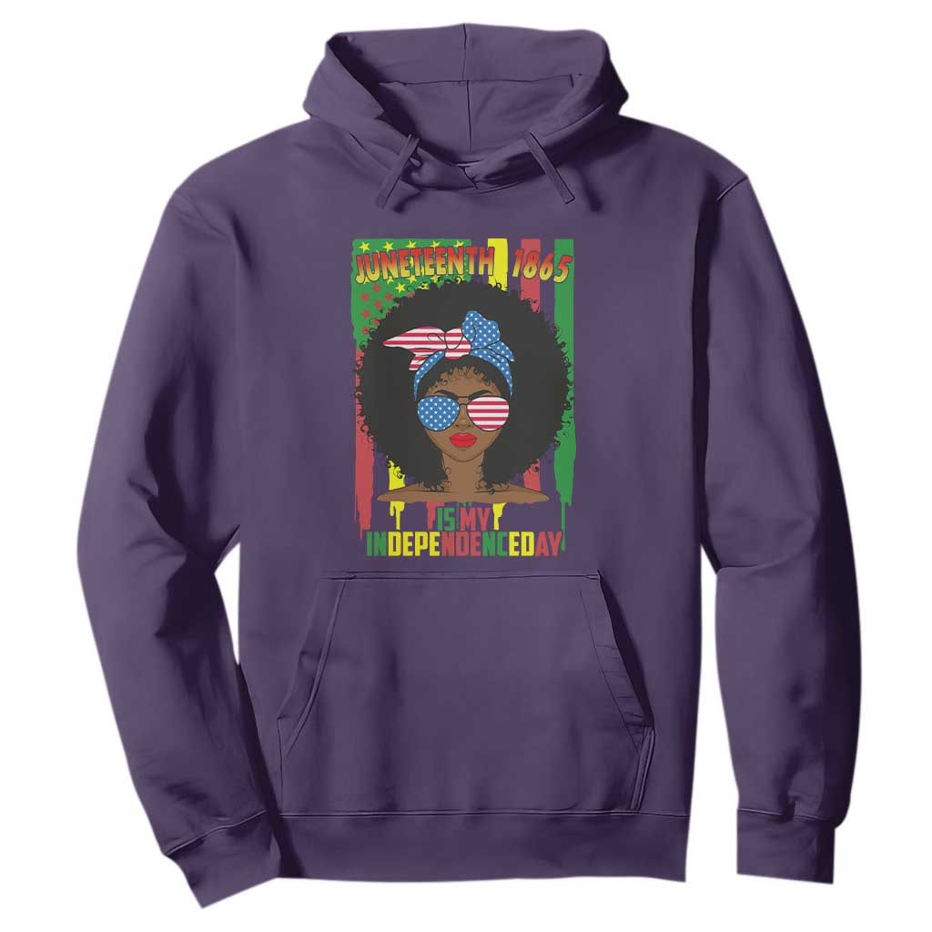 Juneteenth Is My Independence Day Hoodie For Black Women Not 4th Of July