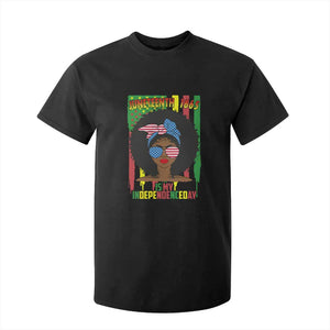 Juneteenth Is My Independence Day T Shirt For Kid For Black Women Not 4th Of July