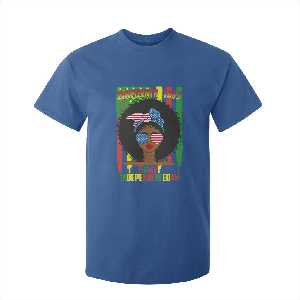 Juneteenth Is My Independence Day T Shirt For Kid For Black Women Not 4th Of July