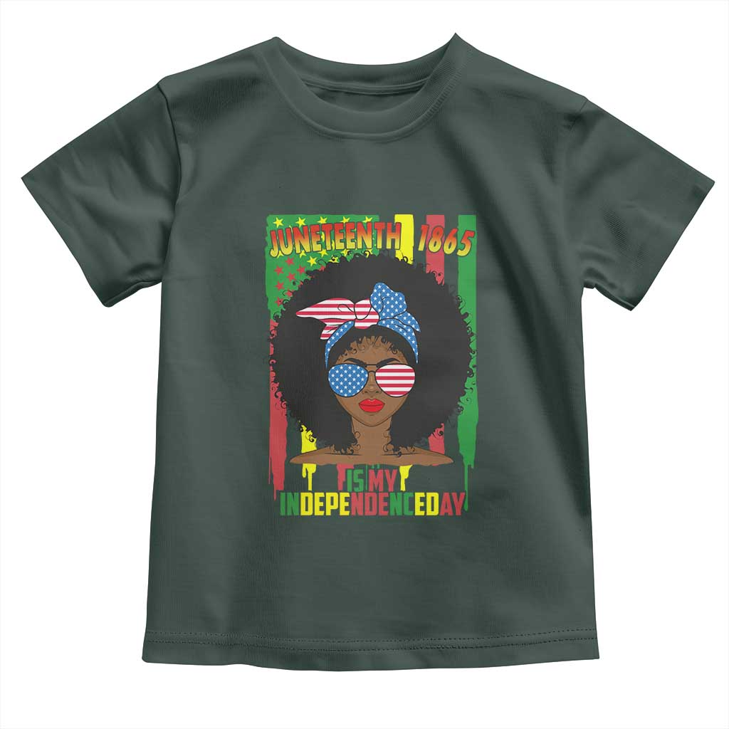 Juneteenth Is My Independence Day Toddler T Shirt For Black Women Not 4th Of July