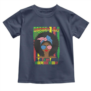 Juneteenth Is My Independence Day Toddler T Shirt For Black Women Not 4th Of July