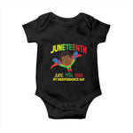 Juneteenth Is My Independence Day Baby Onesie Super Hero Black Boy