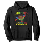 Juneteenth Is My Independence Day Hoodie Super Hero Black Boy