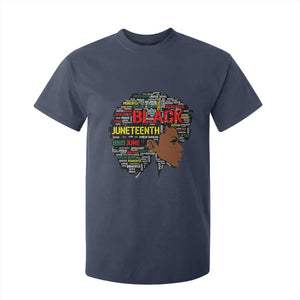 Black Heritage Pride T Shirt For Kid For Melanin Black Women Natural Hair Afro Word Art