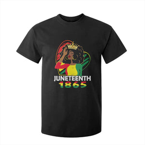 Queen Afro T Shirt For Kid Juneteenth 1865