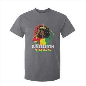 Queen Afro T Shirt For Kid Juneteenth 1865