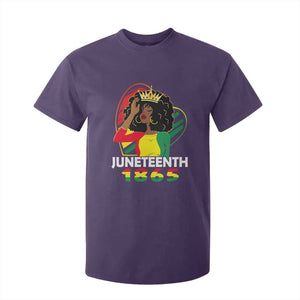 Queen Afro T Shirt For Kid Juneteenth 1865