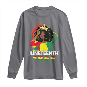 Queen Afro Long Sleeve Shirt Juneteenth 1865