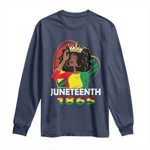 Queen Afro Long Sleeve Shirt Juneteenth 1865