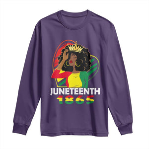 Queen Afro Long Sleeve Shirt Juneteenth 1865