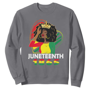 Queen Afro Sweatshirt Juneteenth 1865