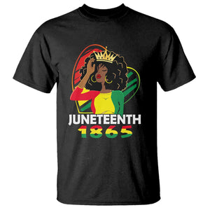 Queen Afro T Shirt Juneteenth 1865