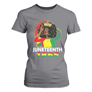 Queen Afro T Shirt For Women Juneteenth 1865